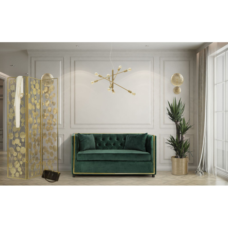 Applique murale originale Ronds Hauteur 46 cm en Métal Doré Simple Glam 