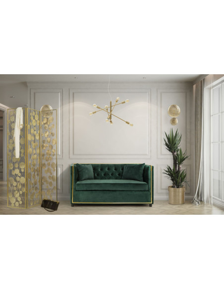 Applique murale originale Ronds Hauteur 46 cm en Métal Doré Simple Glam 