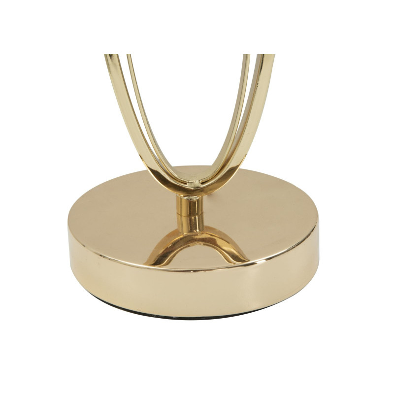 Lampe à poser moderne XL Hauteur cm en Métal Doré Tissu Blanc crème Flush 