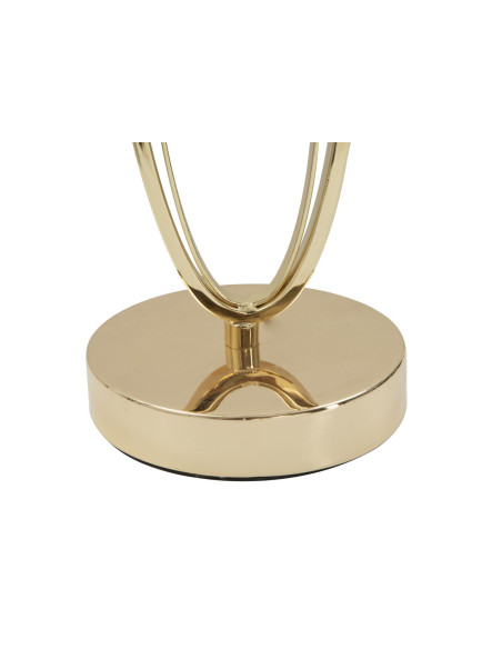 Lampe à poser moderne XL Hauteur cm en Métal Doré Tissu Blanc crème Flush 