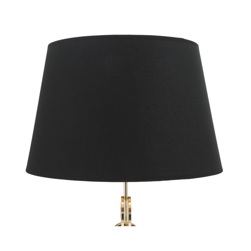 Lampadaire original XL Coeurs Hauteur 170 cm en Métal Doré Tissu Noir Hearts 