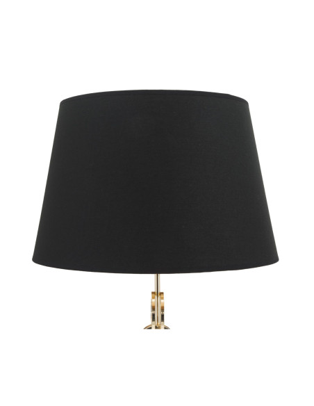 Lampadaire original XL Coeurs Hauteur 170 cm en Métal Doré Tissu Noir Hearts 