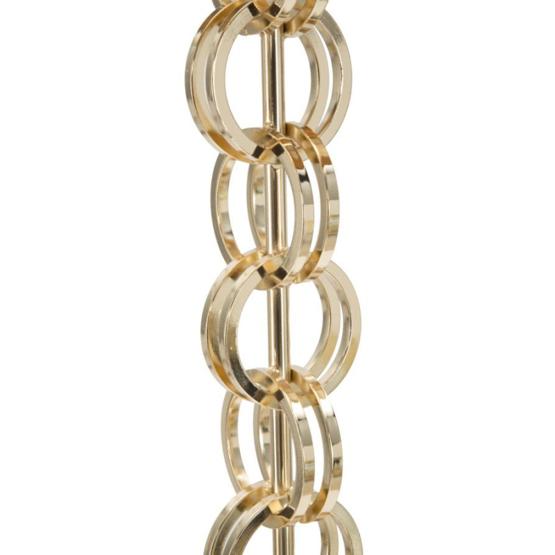 Lampadaire original XL Coeurs Hauteur 170 cm en Métal Doré Tissu Noir Hearts 