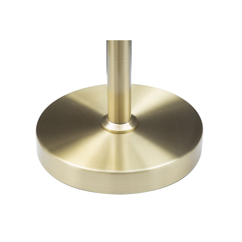 Lampe à poser moderne XXL 4 Boules Hauteur 74 cm en Métal Doré Verre Blanc Glamy 