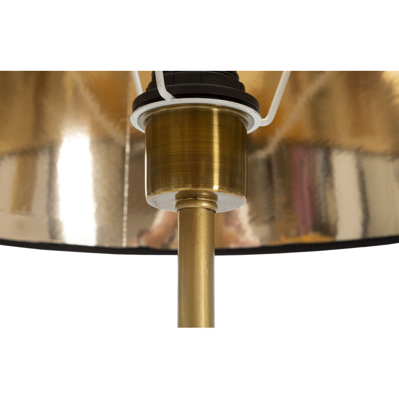 Lampadaire original XL 3 Perroquets Hauteur 164 cm en Résine Métal Doré Tissu Noir Pappagallo 