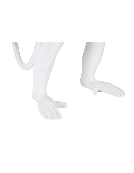 Lampe à poser originale XL Singe debout Hauteur 55 cm en Résine Métal Blanc Monkey 