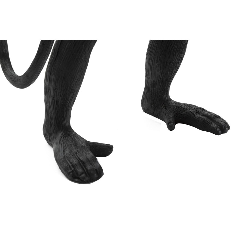 Lampe à poser originale XL Singe debout Hauteur 55 cm en Résine Métal Noir Monkey 
