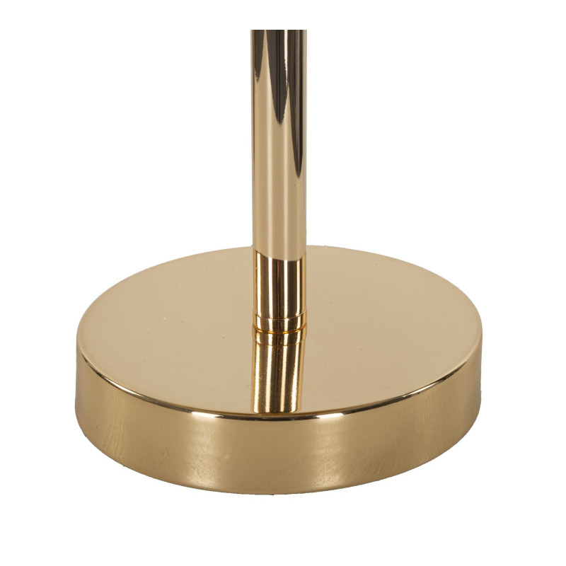 Lampe à poser moderne XL Plumes Hauteur 55 cm en Métal Doré Plastique Marron camel Palm 