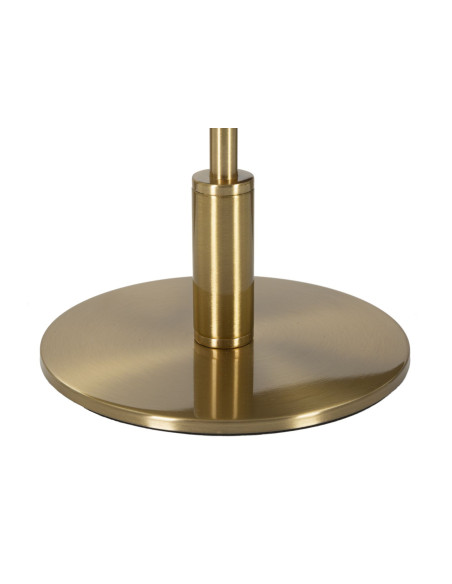 Lampe à poser moderne XL Plumes Hauteur 50 cm en Métal Doré Plastique Blanc Ball Feather 