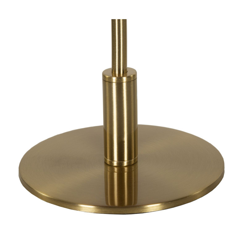 Lampe à poser moderne XL Plumes Hauteur 50 cm en Métal Doré Plastique Rouge bordeaux Ball Feather 