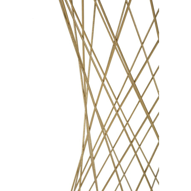 Sellette haute originale Ronde Hauteur 100 cm en Métal Doré Miroir Tower 