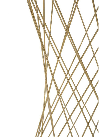 Sellette haute originale Ronde Hauteur 100 cm en Métal Doré Miroir Tower 