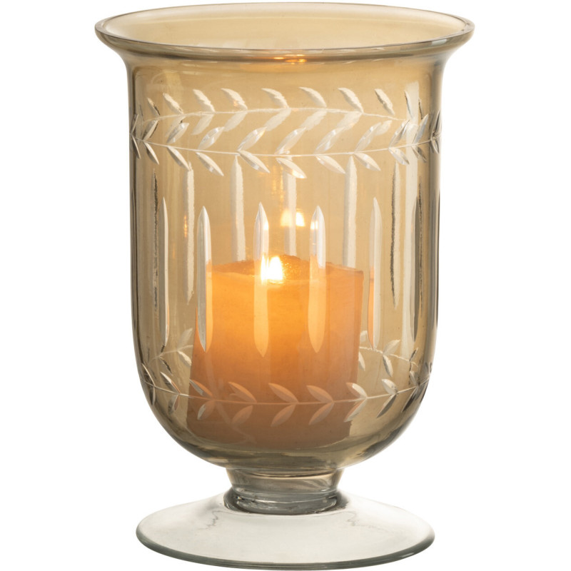 Vase Amphore Roman Hauteur 15 cm en Verre Gris Sur Pied - 3