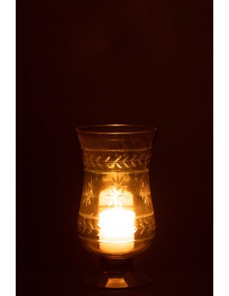 Vase Amphore Roman Hauteur 20 cm en Verre Gris Sur Pied - 4