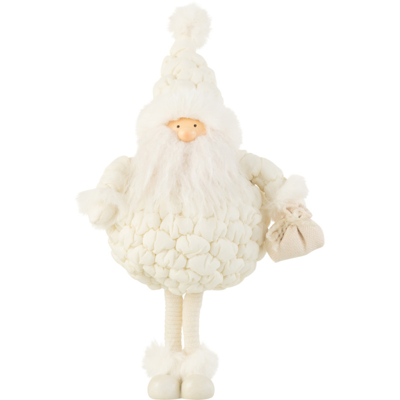 Statue déco Père Noël Nico en Polyester Blanc Résine - 1