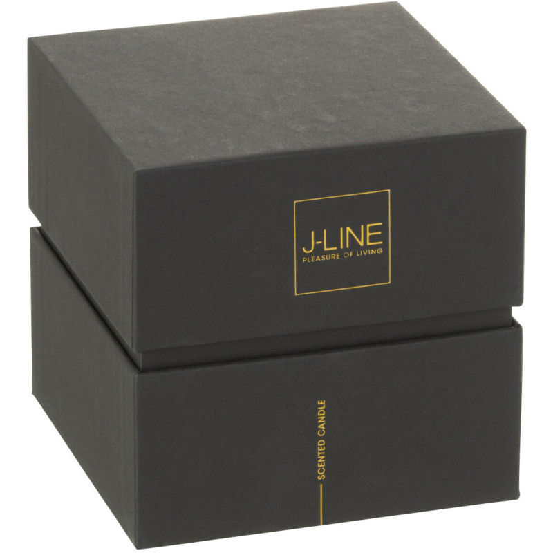 Bougie parfumée XL Boisée 50 heures Noa Parfum Bois de Santal avec photophore en Verre Rouge - 3