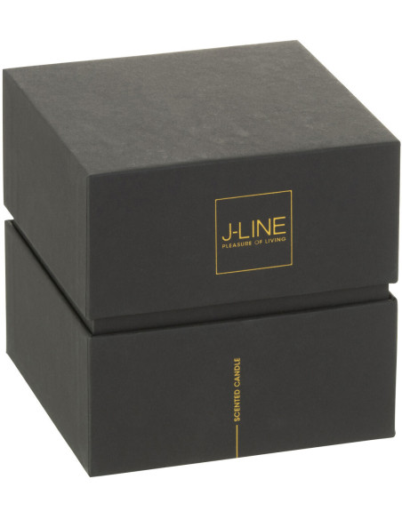 Bougie parfumée XL Boisée 50 heures Noa Parfum Bois de Santal avec photophore en Verre Rouge - 3