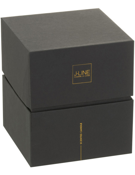 Bougie parfumée XL Boisée 68 heures Noa Parfum Bois de Santal avec photophore en Verre Rouge - 3