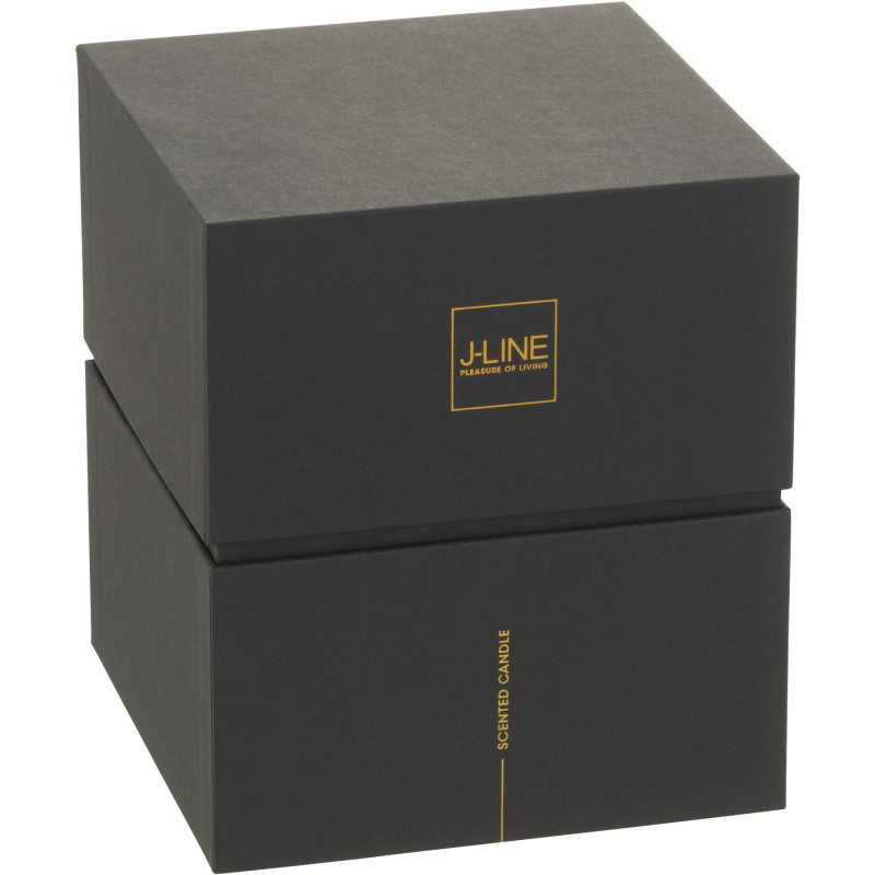 Bougie parfumée XXL Boisée 95 heures Noa Parfum Bois de Santal avec photophore en Verre Rouge - 3