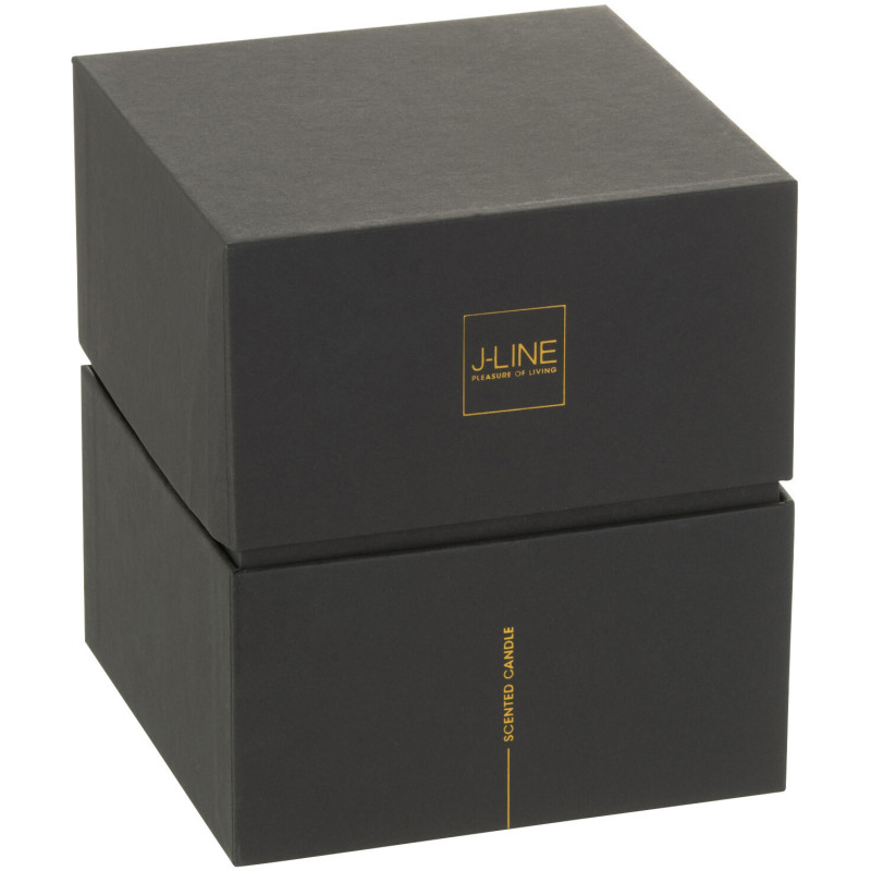 Bougie parfumée XL Boisée 68 heures Noa Parfum Bois de Santal avec photophore en Verre Vert - 3