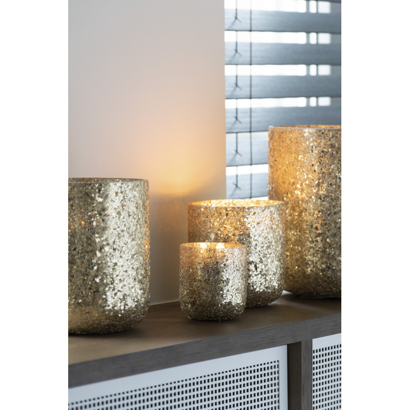 Bougie parfumée XL Gourmande 40 heures Luxuria Parfum Vanilla Escape avec photophore en Verre Doré - 2