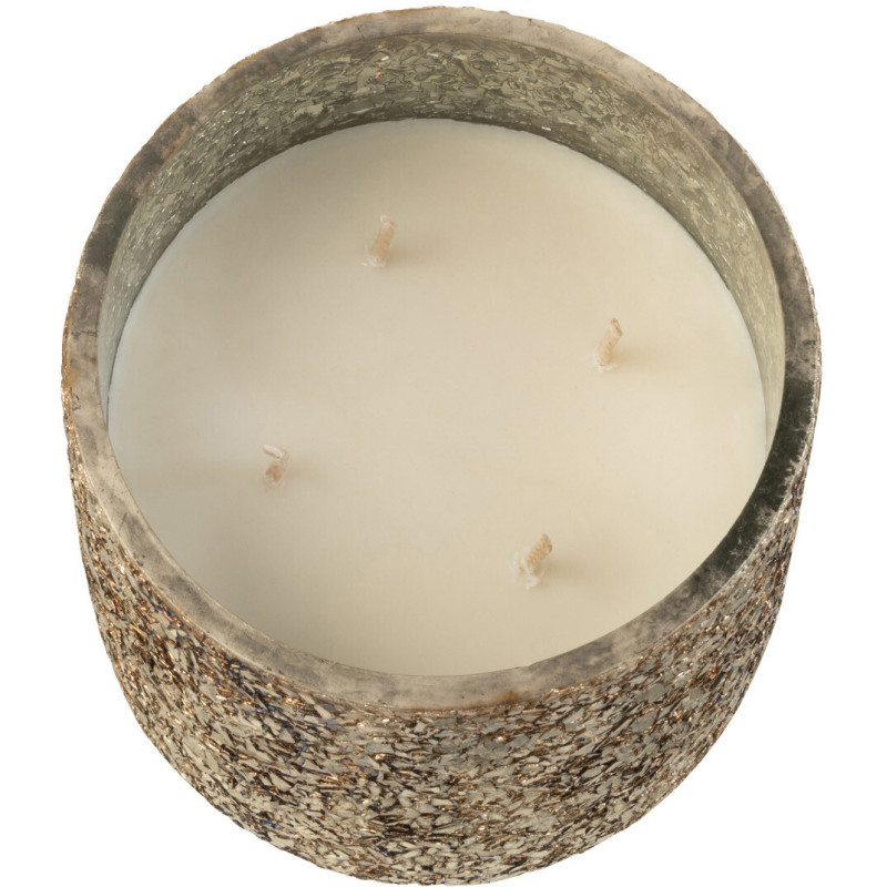 Bougie parfumée XL Gourmande 60 heures Luxuria Parfum Cookie Crunch avec photophore en Verre Bronze - 2