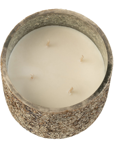 Bougie parfumée XL Gourmande 60 heures Luxuria Parfum Cookie Crunch avec photophore en Verre Bronze - 2