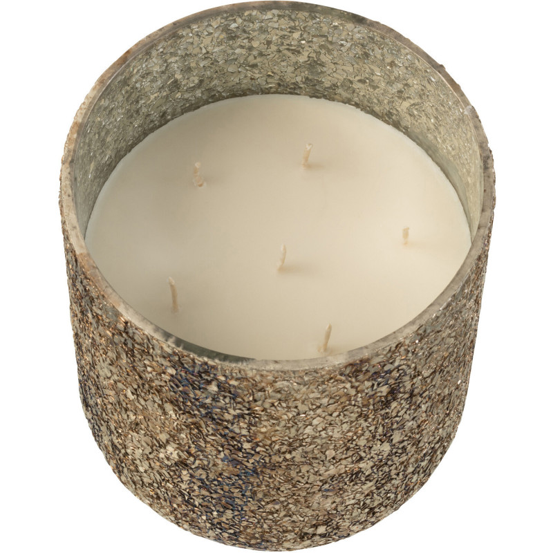 Bougie parfumée XXL Gourmande 80 heures Luxuria Parfum Cookie Crunch avec photophore en Verre Bronze - 3