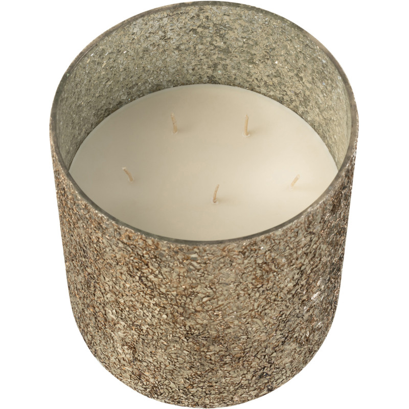 Bougie parfumée XXL Gourmande 120 heures Luxuria Parfum Cookie Crunch avec photophore en Verre Bronze - 3