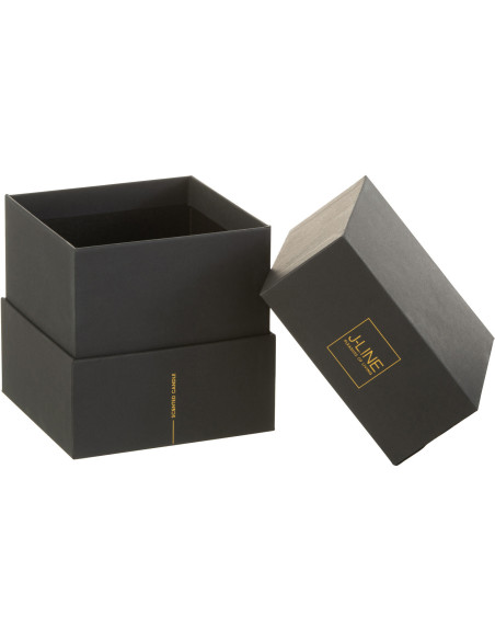 Bougie parfumée Orientale 35 heures Noa Parfum Ruby Red avec photophore en Verre Rouge - 4