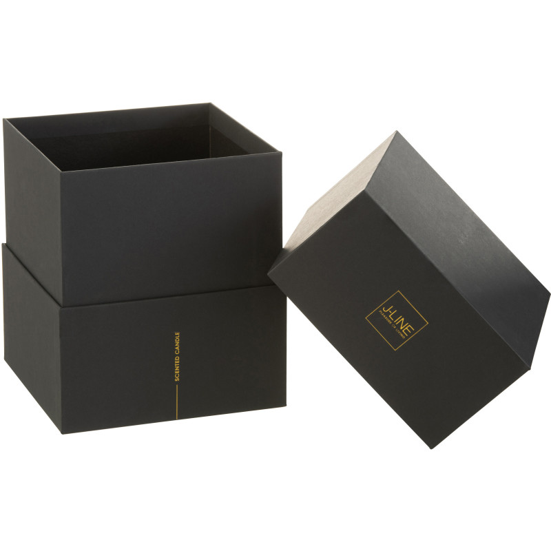 Bougie parfumée XL Fruitée 60 heures Noa Parfum Zesty Sunburst avec photophore en Verre Ocre - 4