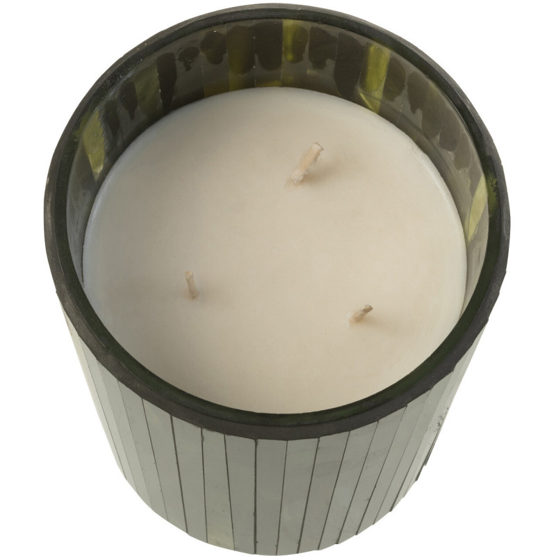 Bougie parfumée XL Boisée 55 heures Noa Parfum Herbal Serenity avec photophore en Verre Vert - 2