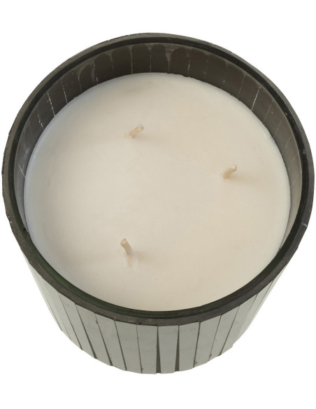 Bougie parfumée Boisée 35 heures Noa Parfum Spicy Twilight avec photophore en Verre Noir - 3