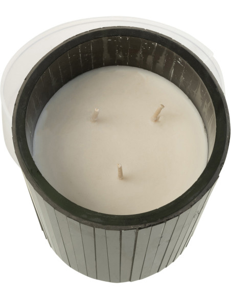 Bougie parfumée XL Boisée 55 heures Noa Parfum Spicy Twilight avec photophore en Verre Noir - 3