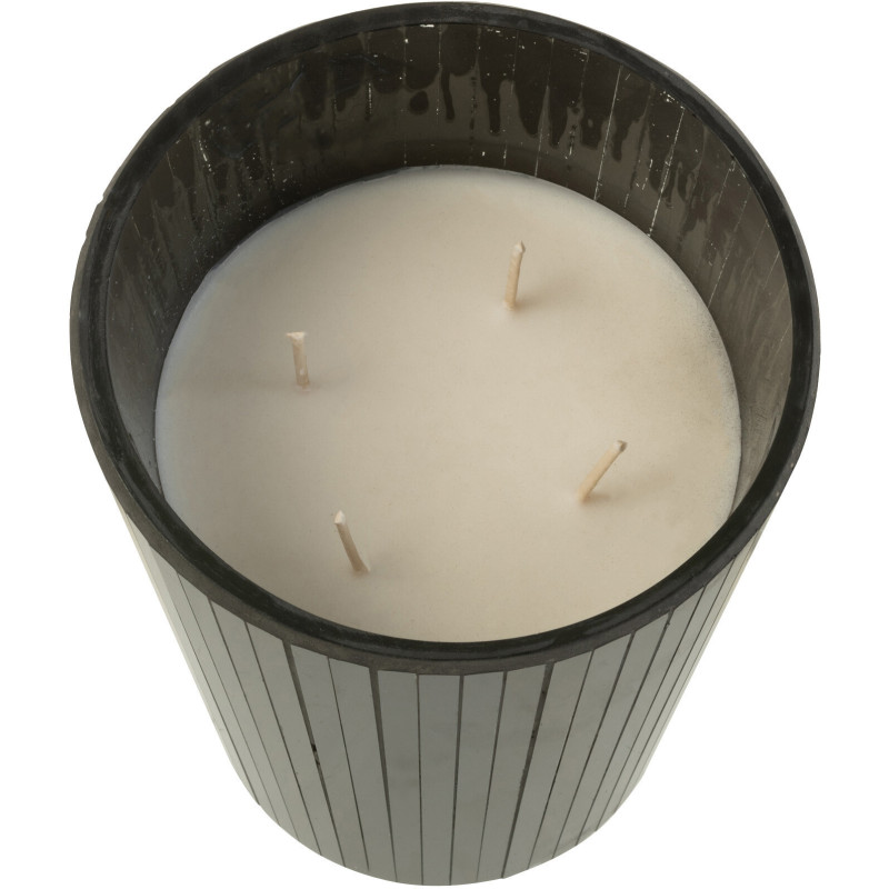 Bougie parfumée XL Boisée 60 heures Noa Parfum Spicy Twilight avec photophore en Verre Noir - 3