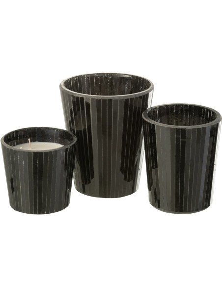 Bougie parfumée XL Boisée 60 heures Noa Parfum Spicy Twilight avec photophore en Verre Noir - 6