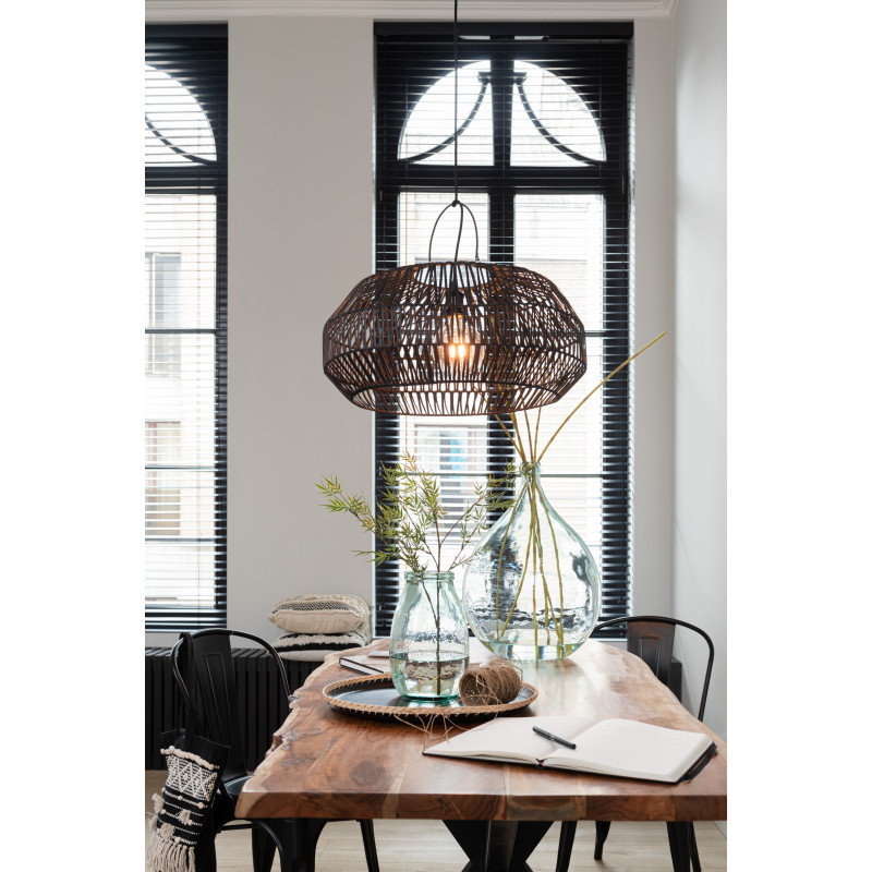 Vase Bocal Éduardo Hauteur 25 cm en Verre Transparent - 4