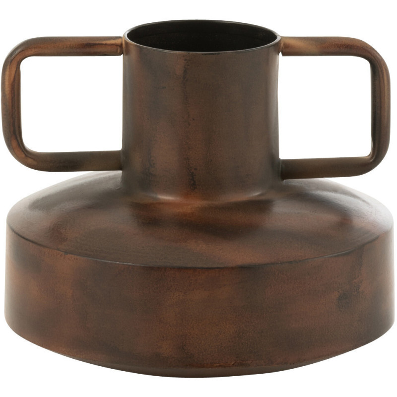 Vase Amphore Romana Hauteur 15 cm en Métal Bronze - 1