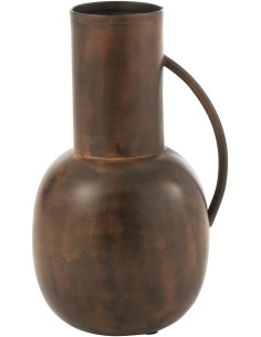 Vase Pichet Sparta Hauteur 25 cm en Métal Bronze - 1