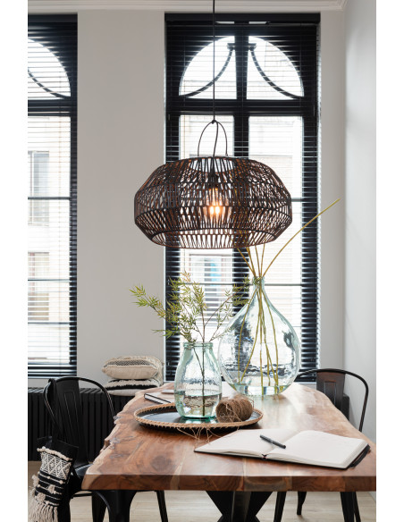 Vase Dame-Jeanne XL Lisbonne Hauteur 55 cm en Verre Transparent - 3