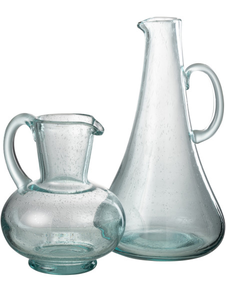 Carafe 2,5 L Oraya en Verre Bleu - 2