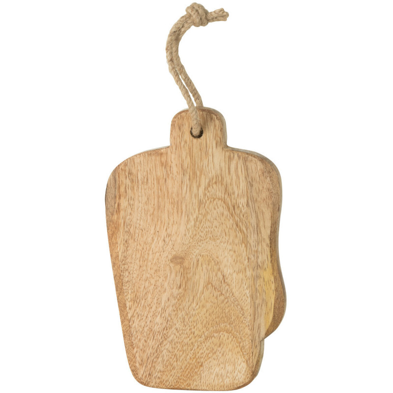 Planche Rectangulaire à découper 20 cm Wooder en Bois de manguier Natuel - 1