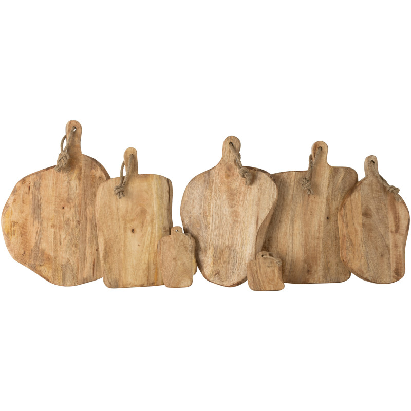 Planche Ronde à découper Wooder en Bois de manguier Natuel - 4