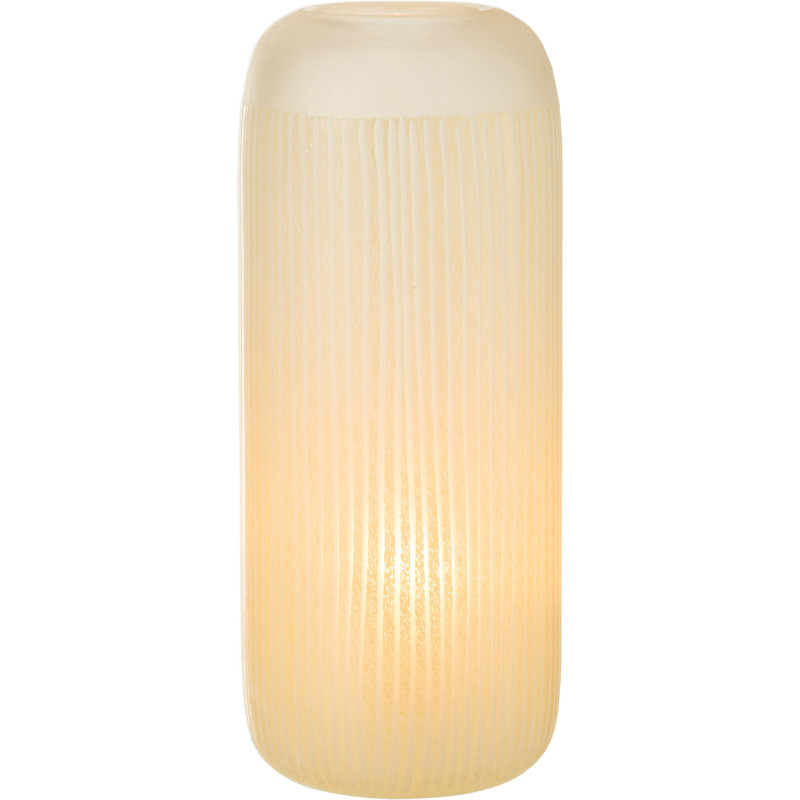 Vase Cylindrique Springa Hauteur 35 cm en Verre Jaune - 3