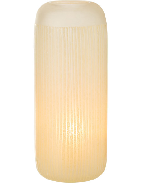 Vase Cylindrique Springa Hauteur 35 cm en Verre Jaune - 3