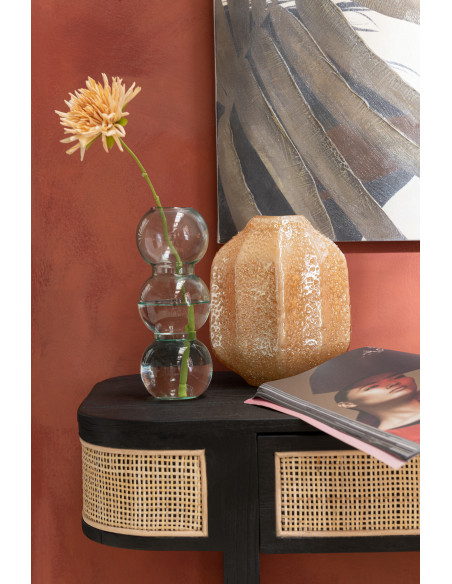 Vase Original Gelato Hauteur 20 cm en Verre Orange - 2