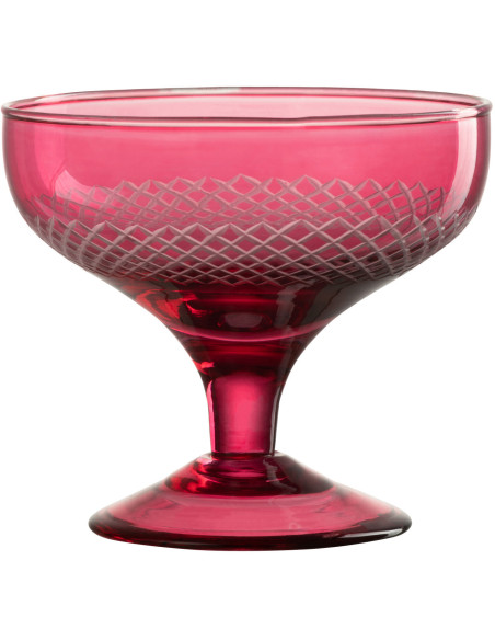 Verre à cocktail Roman en Verre Rouge - 1