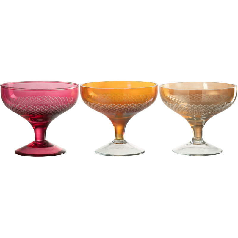 Verre à cocktail Roman en Verre Rouge - 2