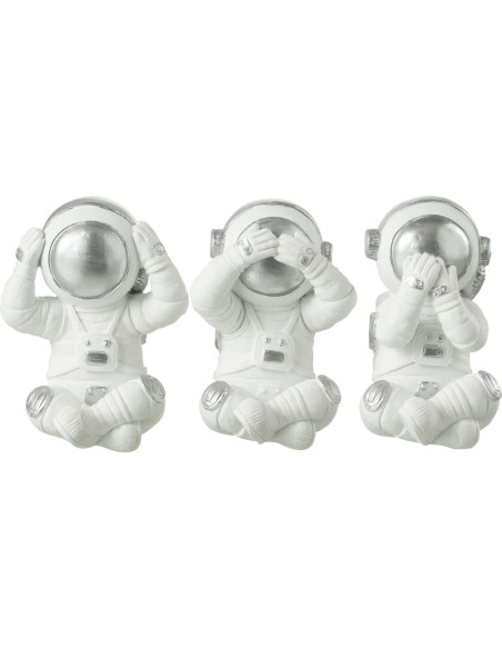 Statues déco originales Astronautes Sagesse Lot de 3 - 1