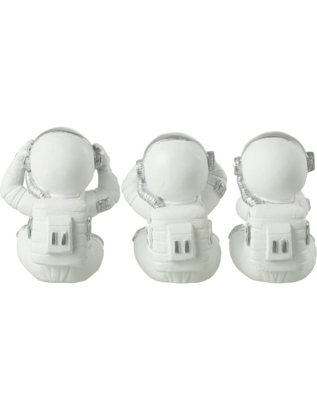 Statues déco originales Astronautes Sagesse Lot de 3 - 3